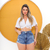 Shorts Jeans Feminino Curto Zattaza Glitter Linha Premium na internet