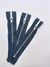 Zíper 3J com 12 cm Azul Marinho - Niquelado - Pacote com 100 - Cristal Aviamentos - Aviamentos para Jeans