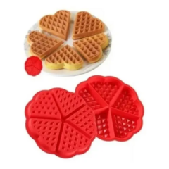 Molde De Silicona - Corazón Waffle - comprar online
