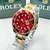 Relógio Rolex Submariner Misto Vermelho linha Gold a prova dagua