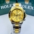 Relógio Rolex Daytona Prata misto Dourado linha Gold a prova dagua na internet