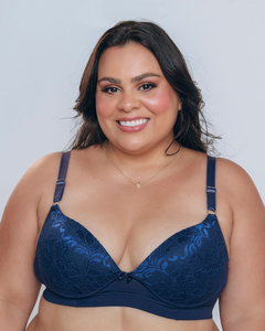 REF:5012 - SUTIÃ PLUS SIZE RENDA MICROFIBRA