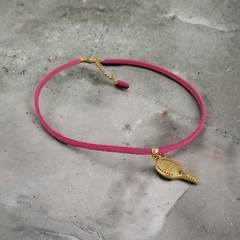 CHOKER COURINHO PINK COM PINGENTE BEACHT TÊNNIS - comprar online