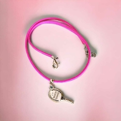 CHOKER COURINHO PINK COM PINGENTE BEACHT TÊNNIS na internet