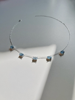 Choker Oval Aquamarine - comprar online