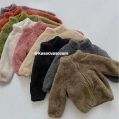 Jaqueta infantil de lã quente, casacos de inverno, MENINOS E MENINAS - Kasacvasc.com