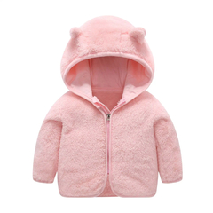 Jaqueta infantil com capuz de flanela, roupas quentes para menino e menina !! 1 a 5 anos na internet