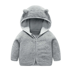 Jaqueta infantil com capuz de flanela, roupas quentes para menino e menina !! 1 a 5 anos - loja online