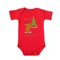 Body infantil personalizado de Natal Meninos e Meninas