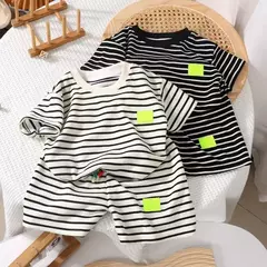 Conjunto infantil camiseta e shorts de Algodão Moda primavera verão