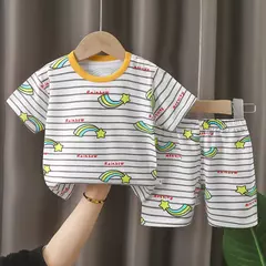 Conjunto Infantil de Algodão Meninos e Meninas - Kasacvasc.com