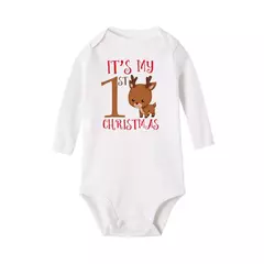 Body para bebês Natal personalizado Meninos e Meninas