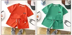 Conjunto infantil de Malha estilo e conforto para o dia a dia Meninos e Meninas