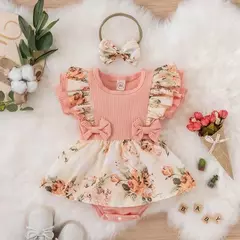 body Infantil floral Personalizado Moda primavera verão na internet