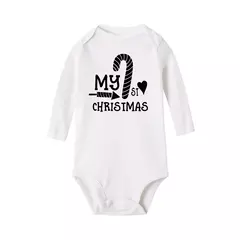 Body para bebês Natal personalizado Meninos e Meninas