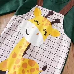 Imagem do Macacão para bebes personalizado com estampa de girafa