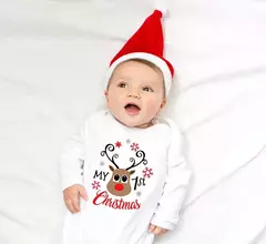 Body para bebês Natal personalizado Meninos e Meninas