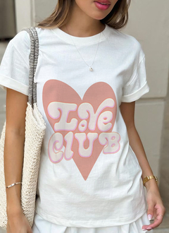 Remera Love club (spun)