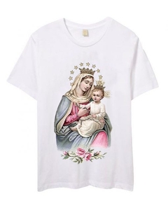 Remera Virgen Maria y Jesus