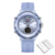 Relógio feminino Naviforce NF7109 com mostrador digital e pulseira de silicone azul claro