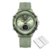 Relógio feminino Naviforce NF7109 com mostrador digital e pulseira de silicone verde, resistente à água até 5 ATM.