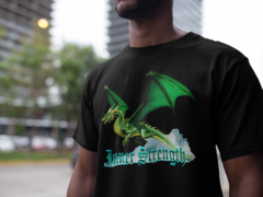 Camiseta masculina Estampa Dragão Verde na internet