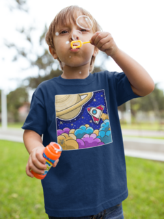 Imagem do Camiseta infantil estampa foguete