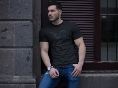 Camiseta masculina algodão peruano estampa Light Horse - comprar online