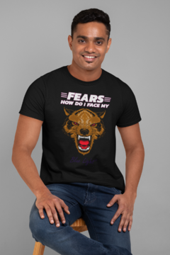 Camiseta masculina algodão peruano Fears na internet