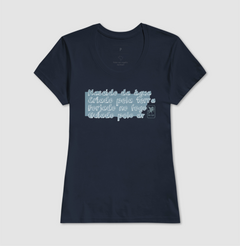 Camisetas masculina e feminina estampa 4 elementos - Blue Light