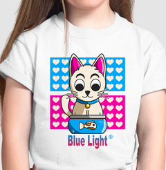 Camiseta infantil estampa gatinho - comprar online