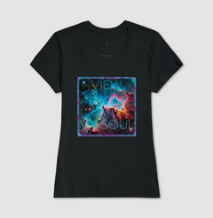 Camiseta feminina estampa Nebulosa