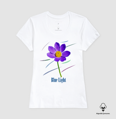 Camiseta Feminina Algodão Peruano Estampa Flor