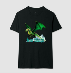 Camiseta masculina Estampa Dragão Verde