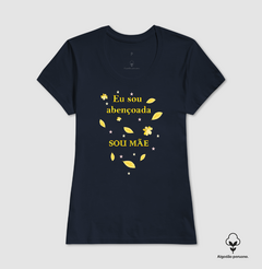 Camiseta Feminina Algodão Peruano Estampa Sou Mãe