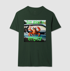 Camiseta masculina estampa Crazy Lobster na internet