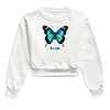 Moletom Cropped Estampa Borboleta