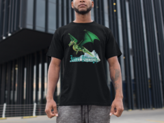 Camiseta masculina Estampa Dragão Verde - comprar online