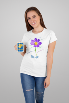 Camiseta Feminina Algodão Peruano Estampa Flor - comprar online