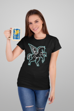 Camiseta feminina algodão peruano estampa Light Horse - comprar online