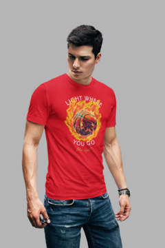 Camiseta masculina Bola de fogo - comprar online