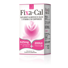 FIXA-CAL 625mg 200UI & Vitamina D - 90 comprimidos