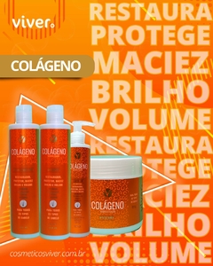 Kit 04 produtos tratamento capilar Colágeno da Cosméticos Viver! - comprar online
