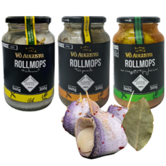 Kit Rollmops Tradicional / Temperado / Francês Vô Augusto