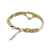 Pulsera corazon dorado - comprar en línea