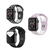 KIT 3 PULSEIRAS COMPATÍVEL COM APPLE WATCH 38/40/41MM PRETO/ROSA E BRANCA/PRETA E BRANCA