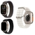 KIT 3 PULSEIRAS COMPATÍVEL COM APPLE WATCH 42/44/45/49MM PRETO/BRANCO/CINZA