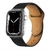 Pulseira Couro Compatível Com Apple Watch 38/40/41mm Preta Gorila Shield