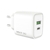 Carregador 30W com 1 USB e 1 USB-C Volt Branco