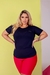 Blusa Manguinha Plus Size